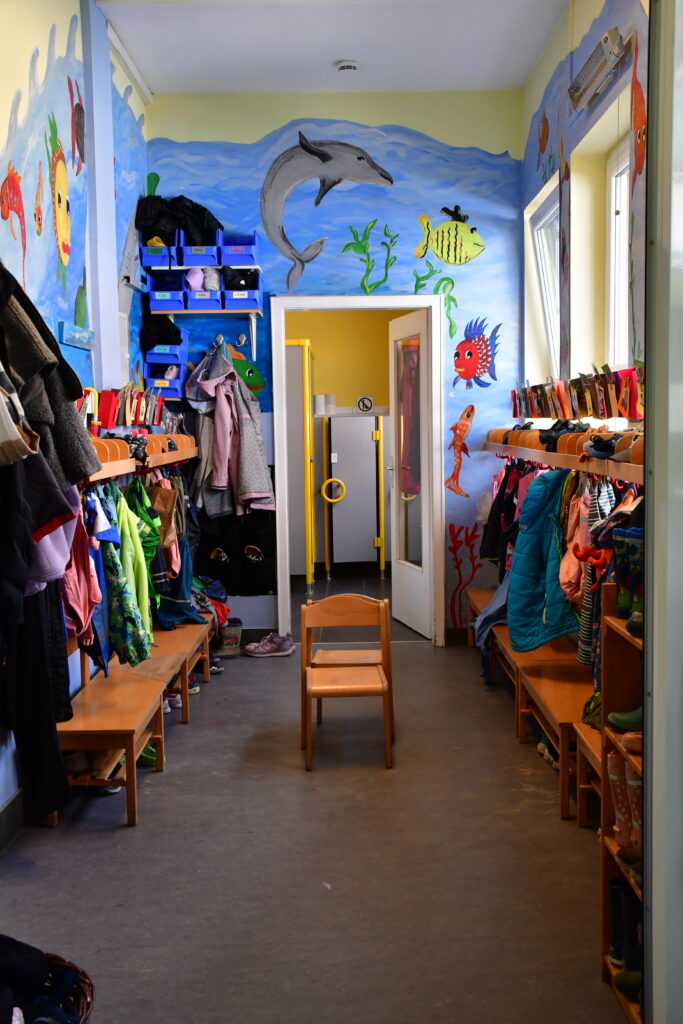 Eingang von der Kita in Filderstadt